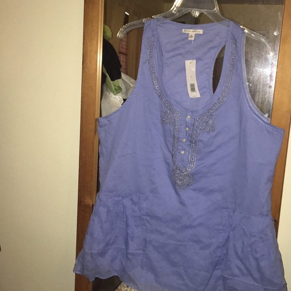 Banana Republic blue top